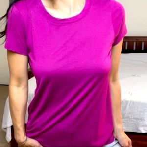 Anthropologie Pure + Good Plum tee